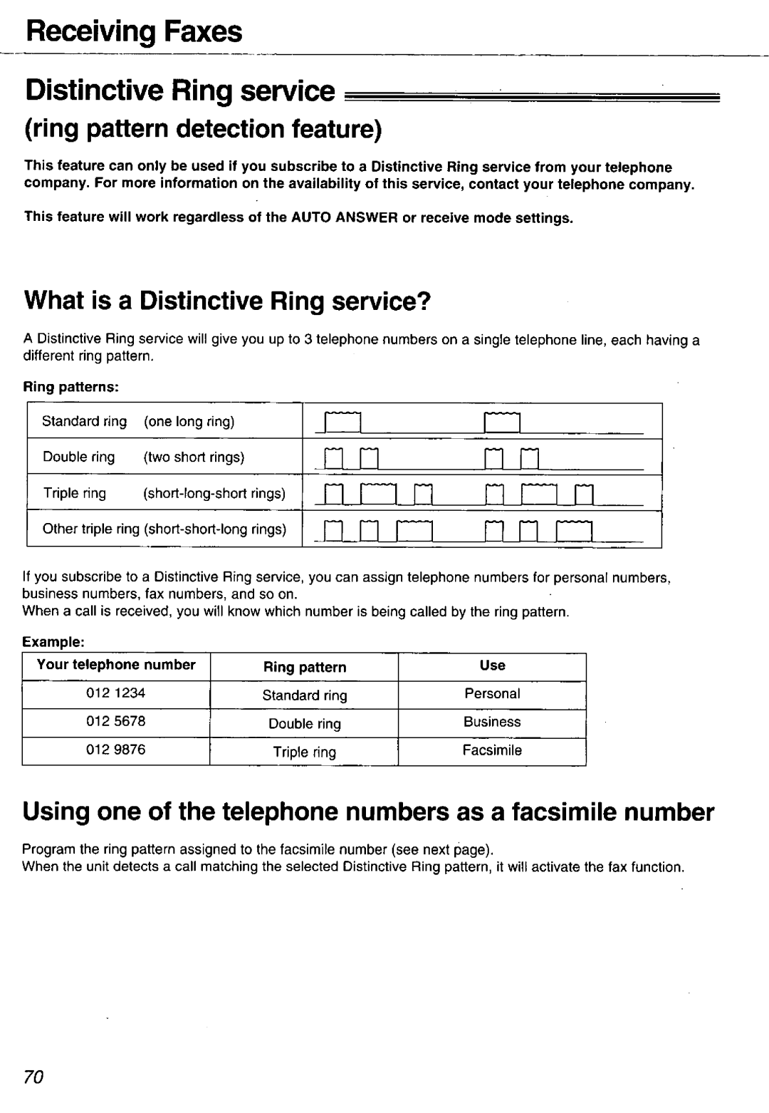 Panasonic KX-FM106 manual 