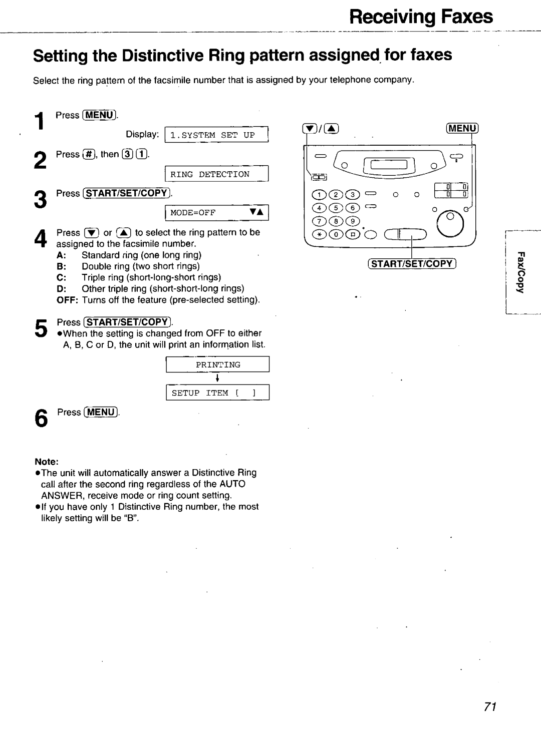 Panasonic KX-FM106 manual 