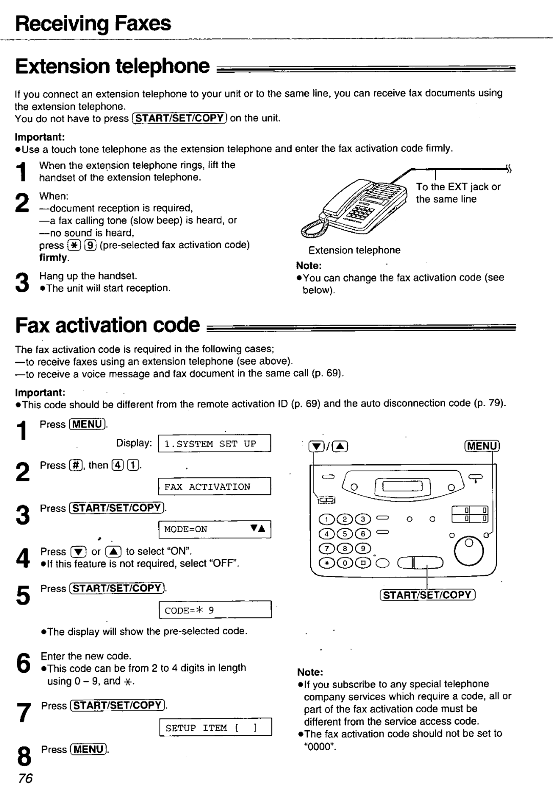 Panasonic KX-FM106 manual 