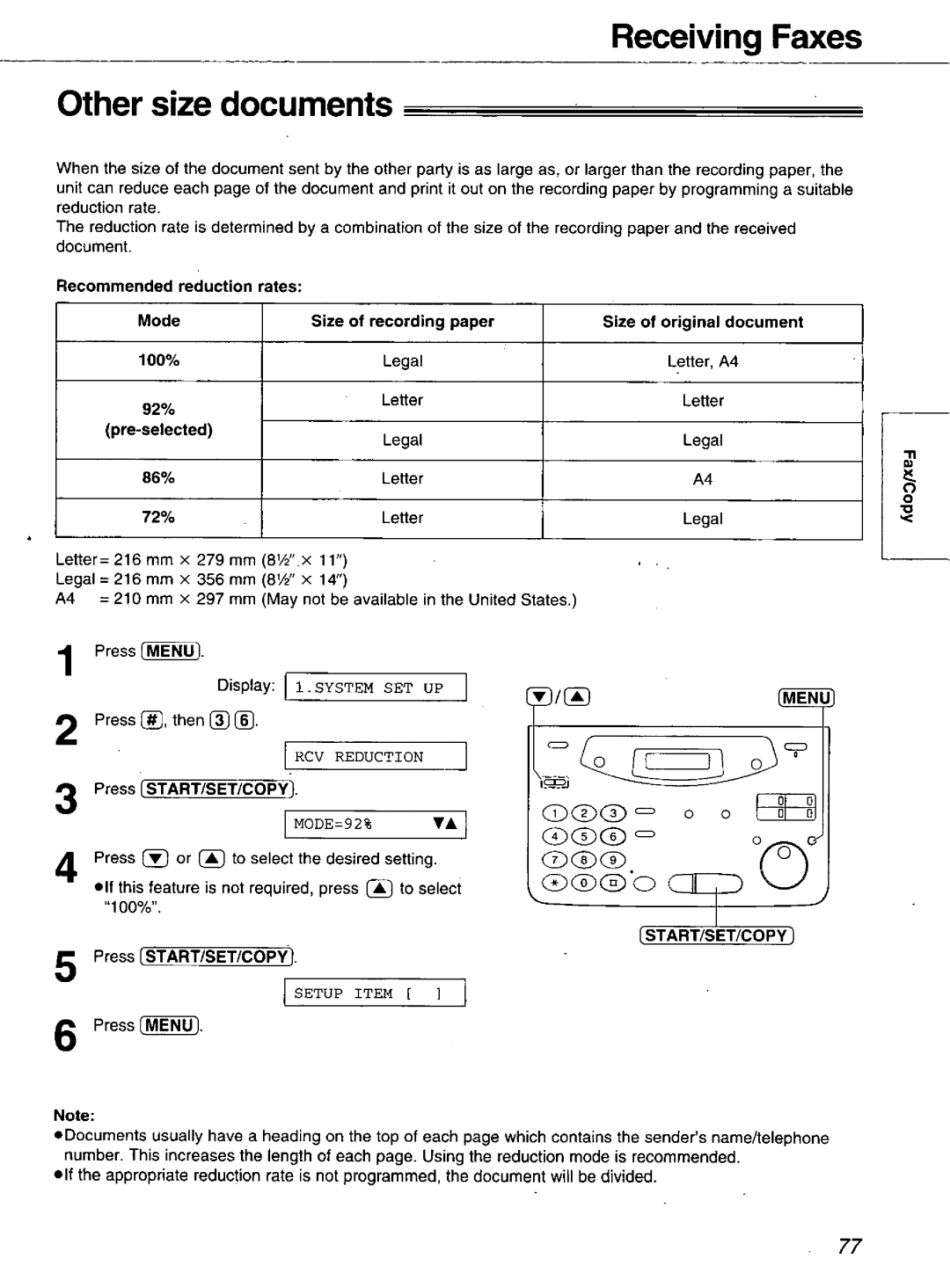 Panasonic KX-FM106 manual 