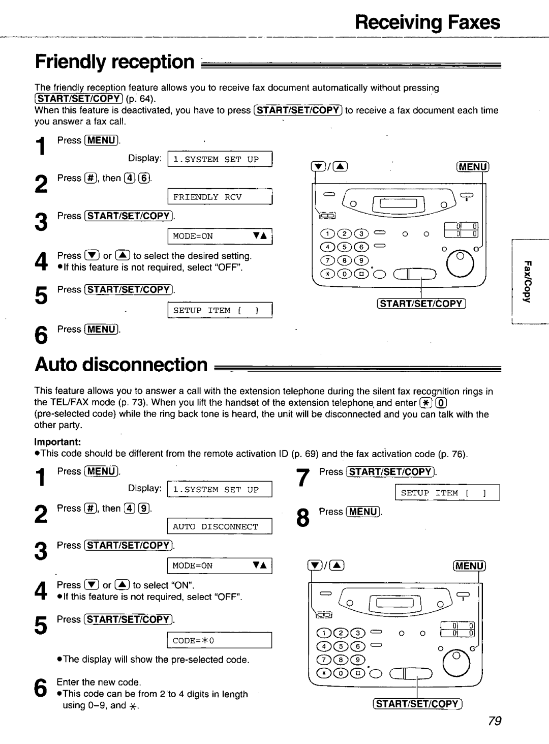 Panasonic KX-FM106 manual 