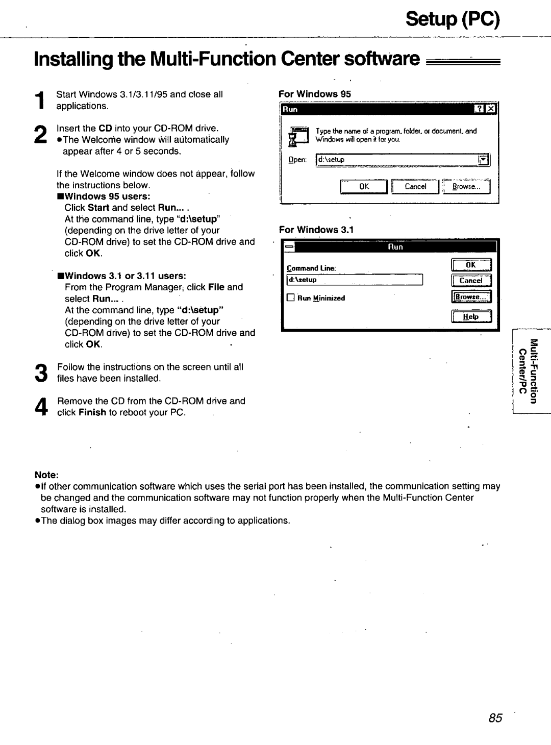 Panasonic KX-FM106 manual 