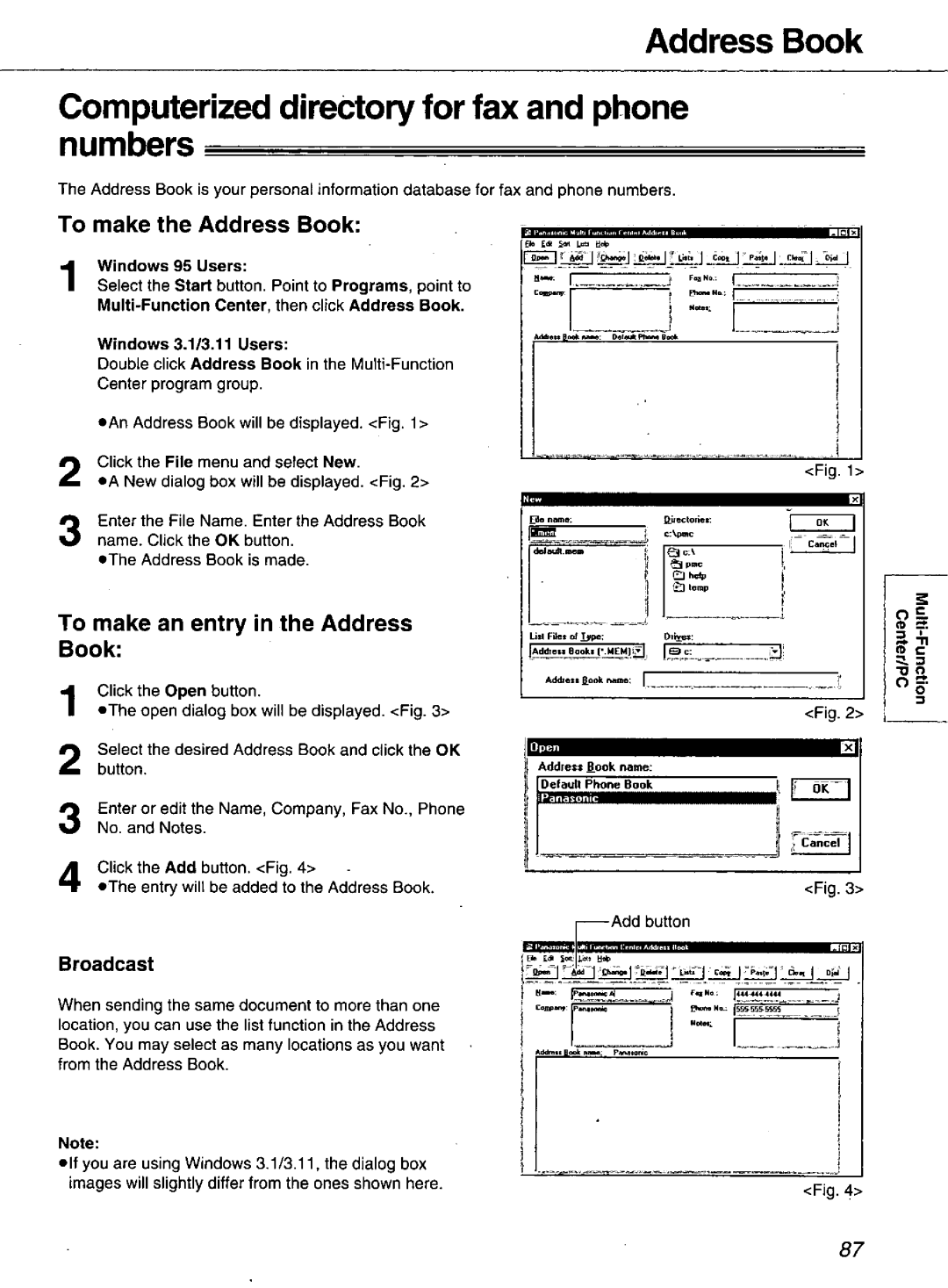 Panasonic KX-FM106 manual 