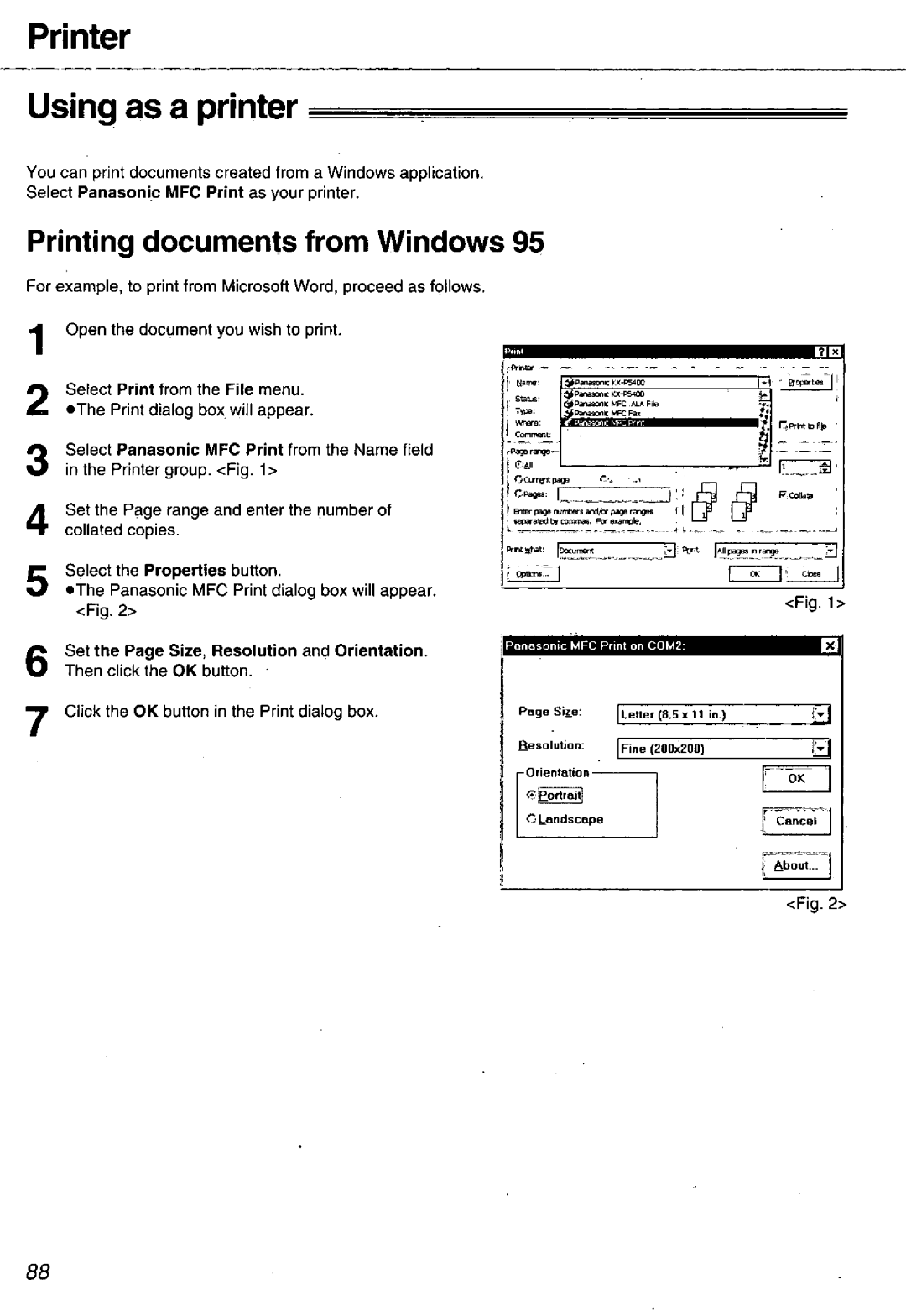 Panasonic KX-FM106 manual 