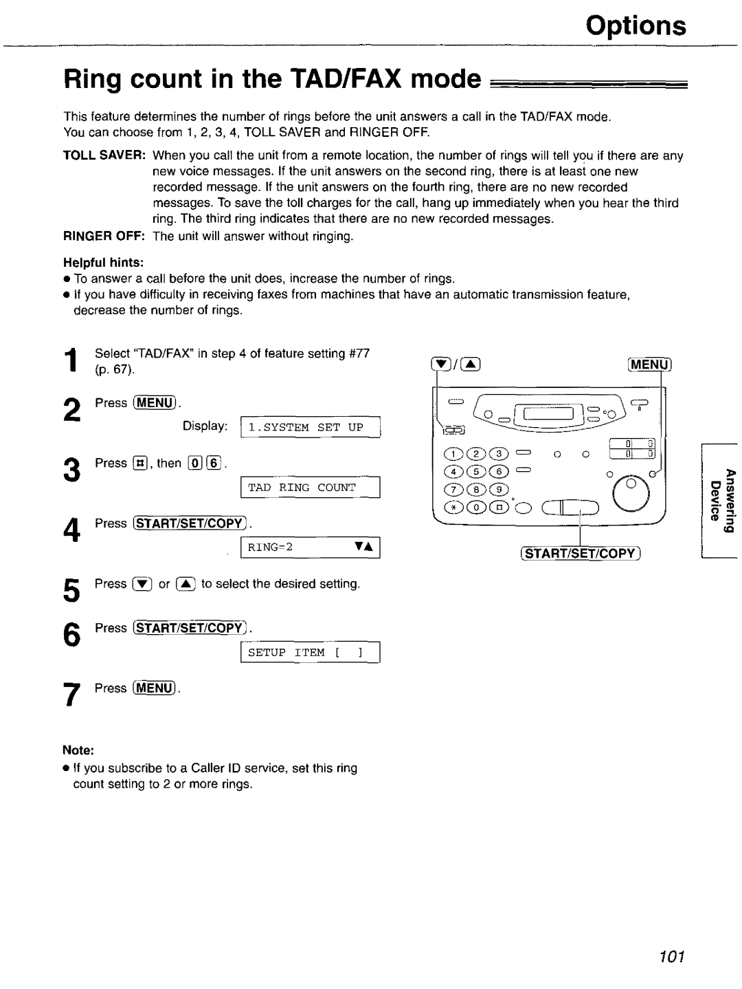 Panasonic KX-FP121 manual 