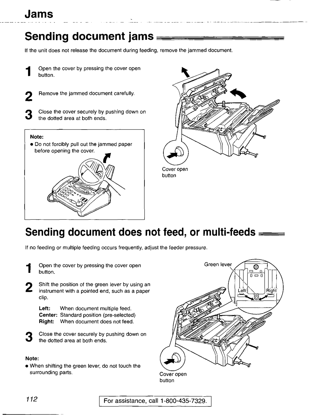 Panasonic KX-FP121 manual 