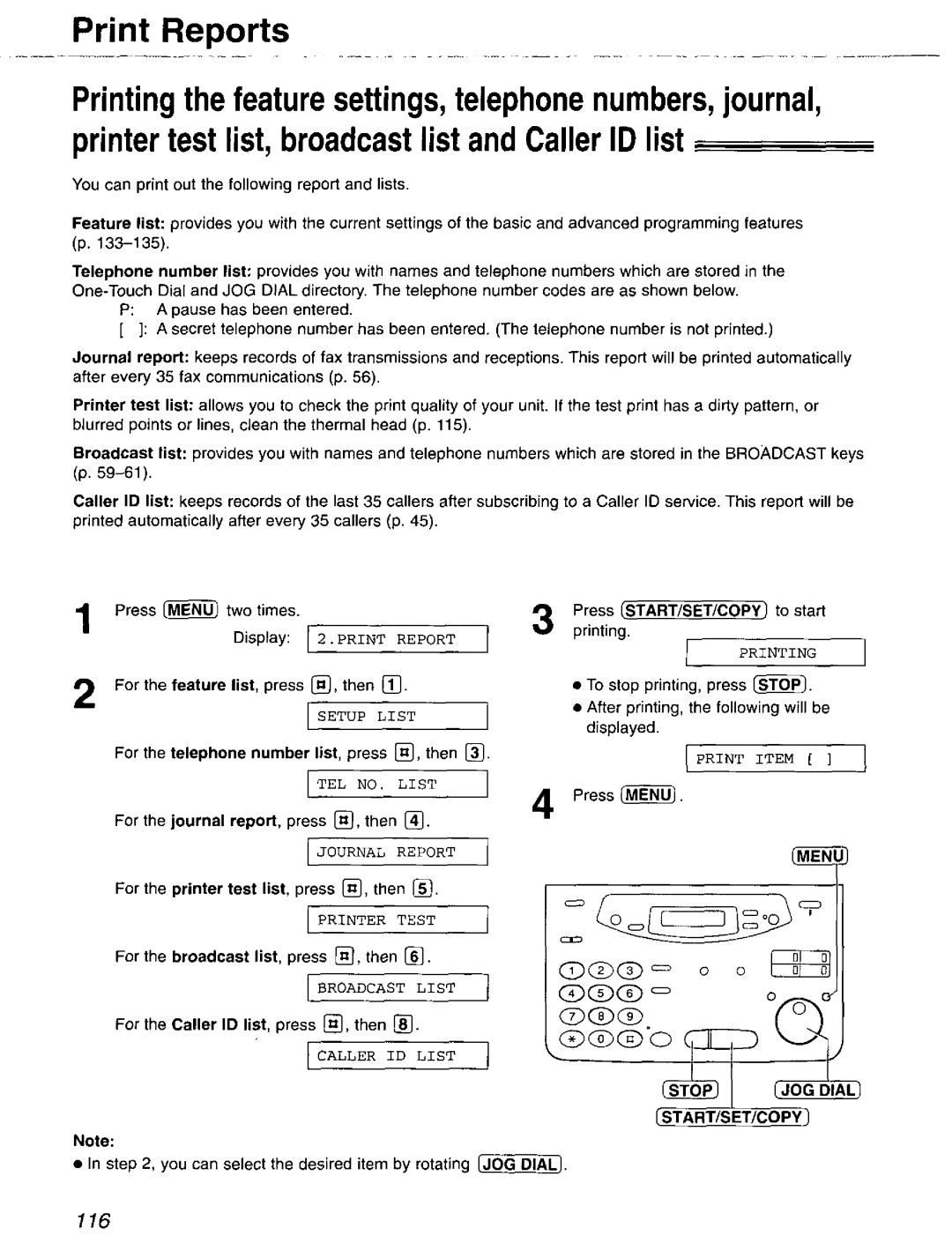 Panasonic KX-FP121 manual 