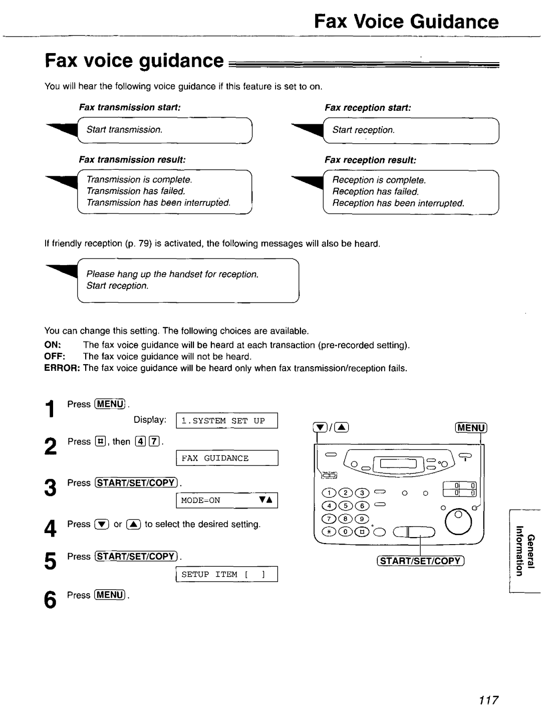 Panasonic KX-FP121 manual 