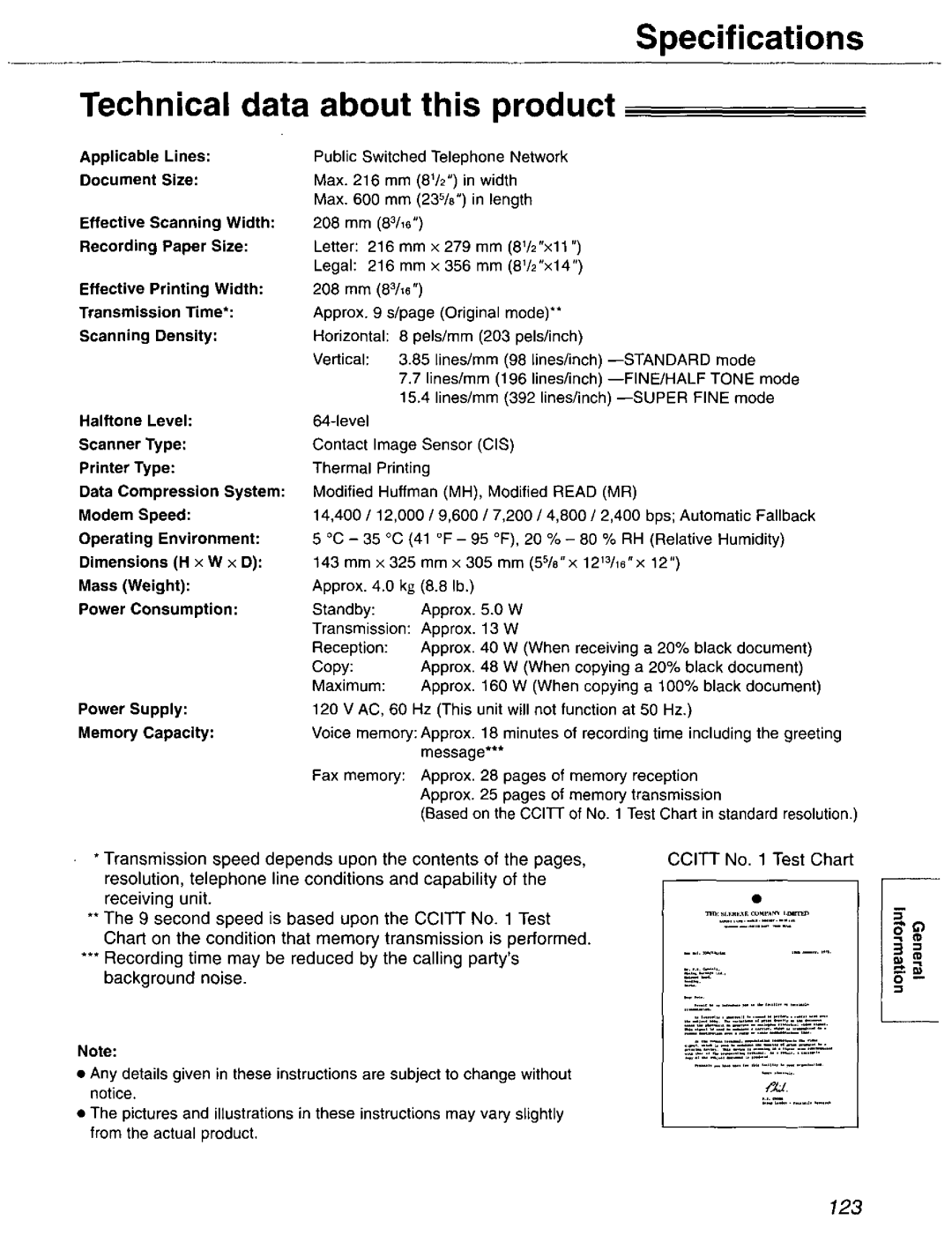 Panasonic KX-FP121 manual 