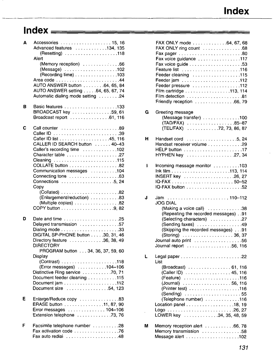 Panasonic KX-FP121 manual 