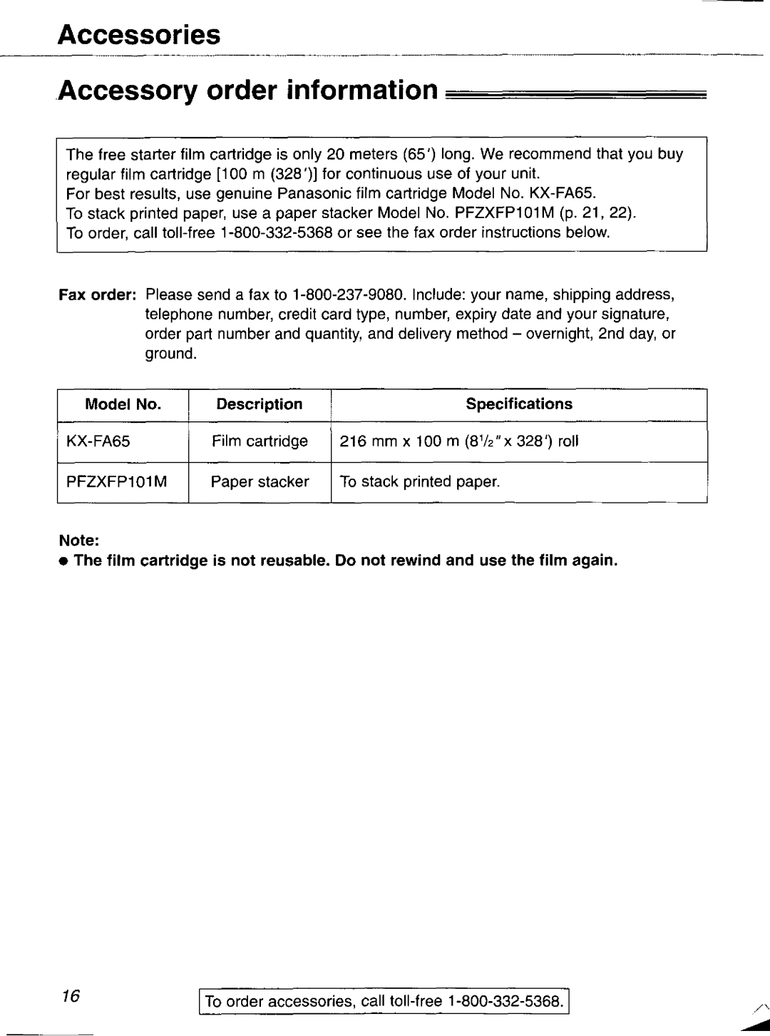 Panasonic KX-FP121 manual 