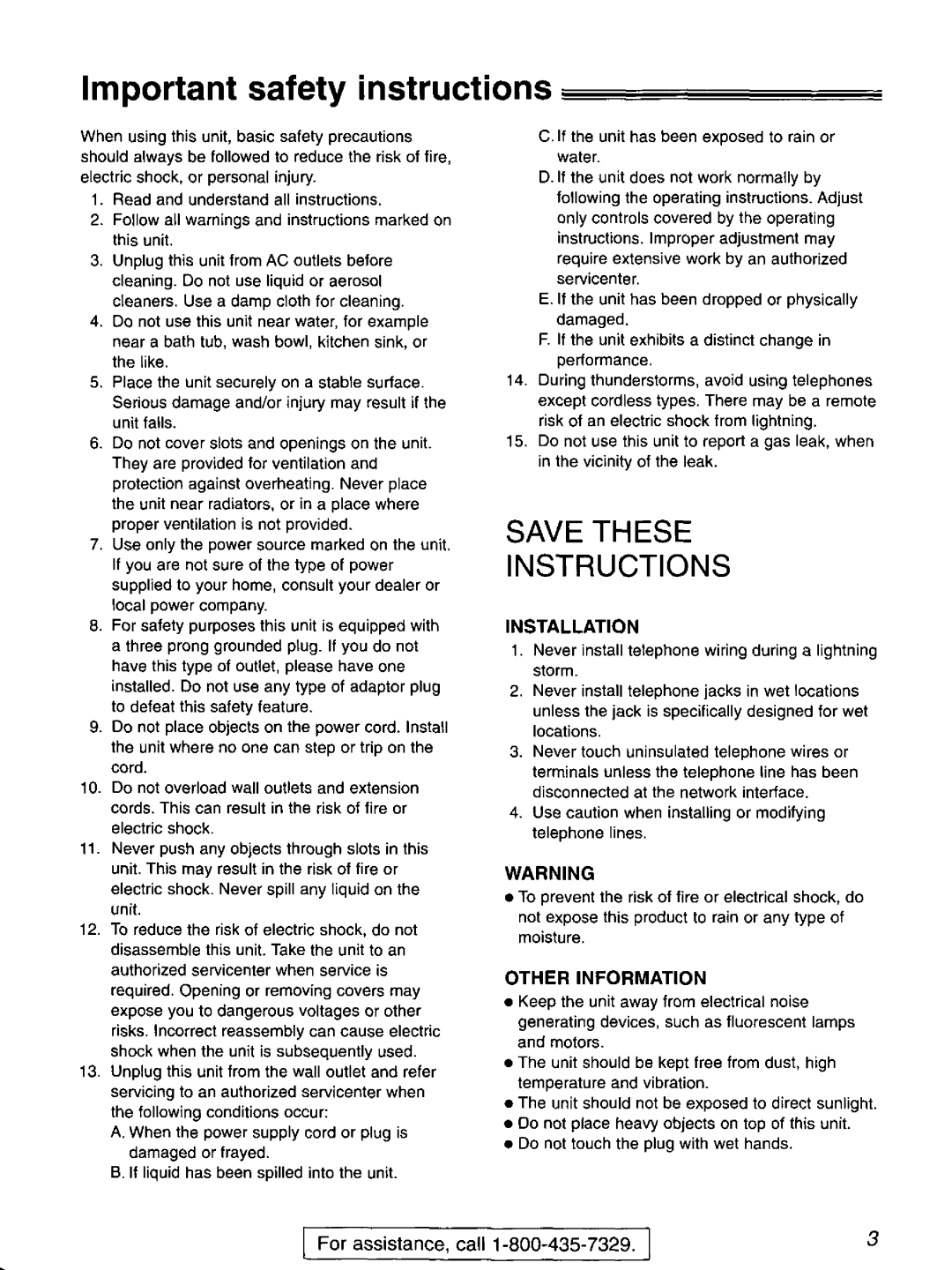 Panasonic KX-FP121 manual 