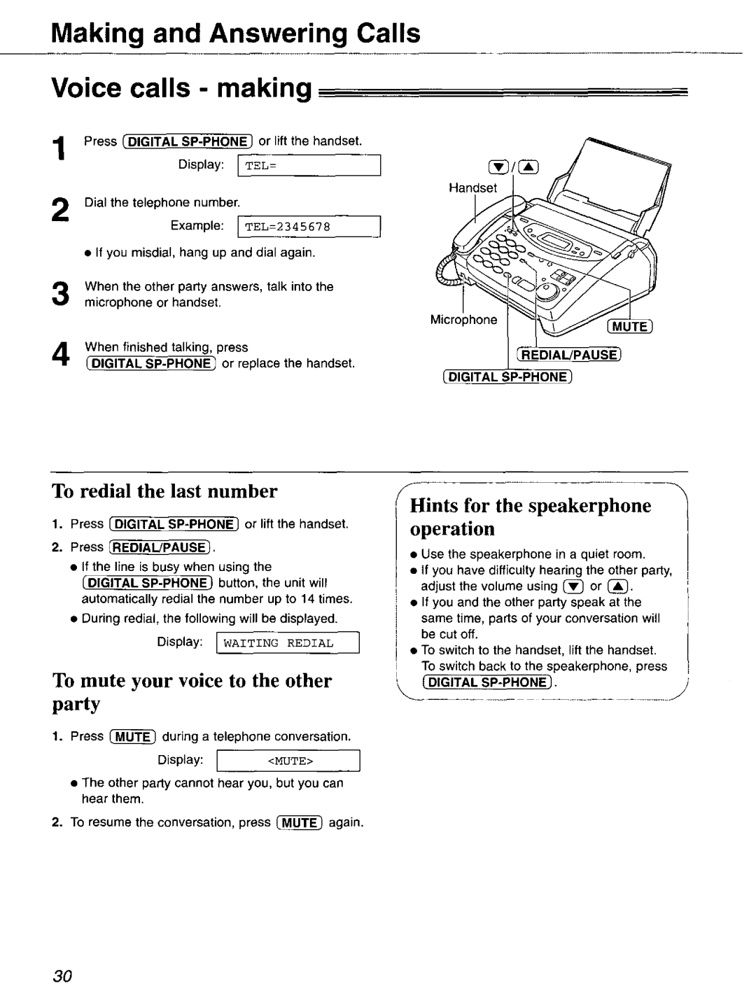 Panasonic KX-FP121 manual 