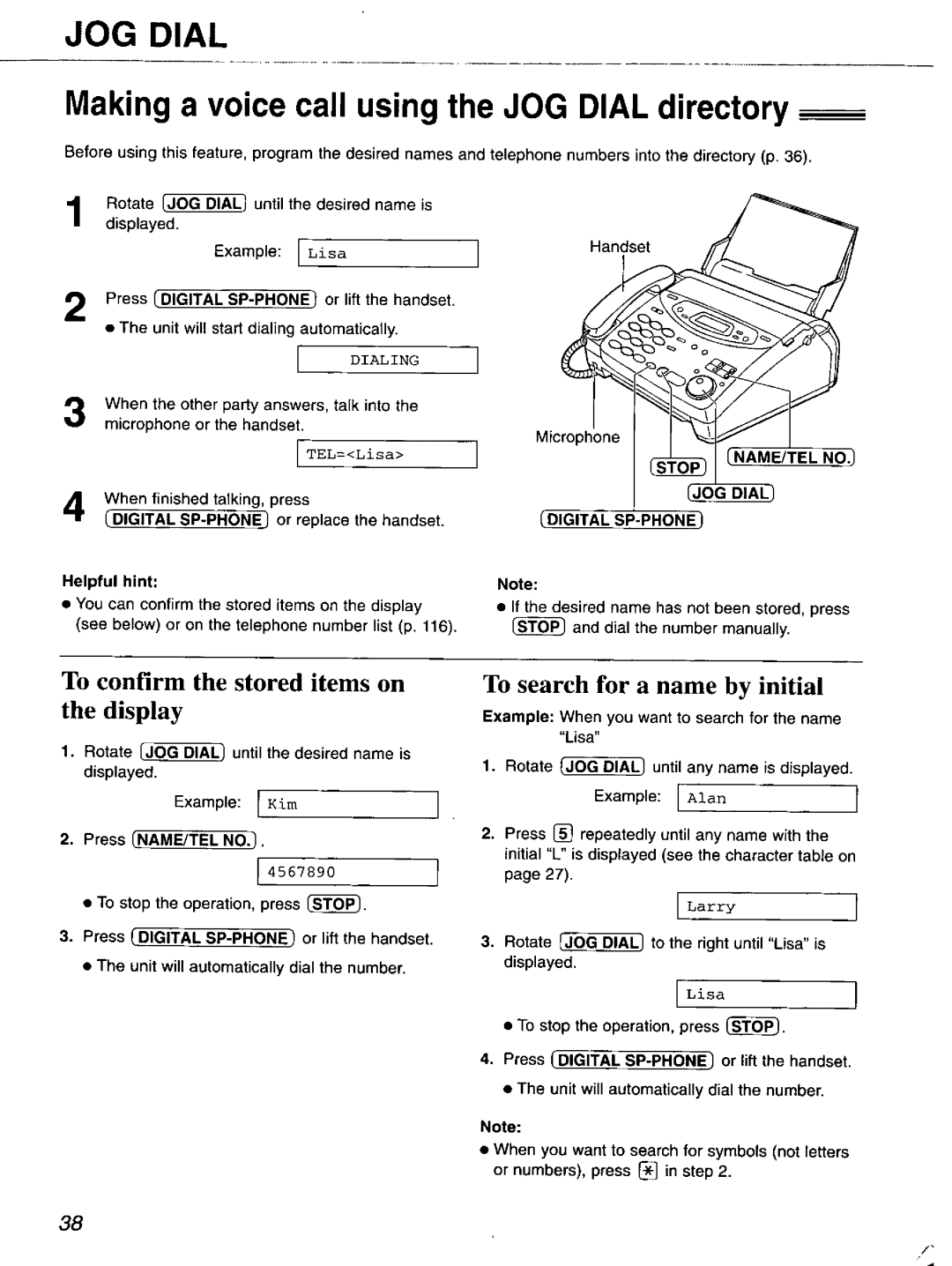 Panasonic KX-FP121 manual 