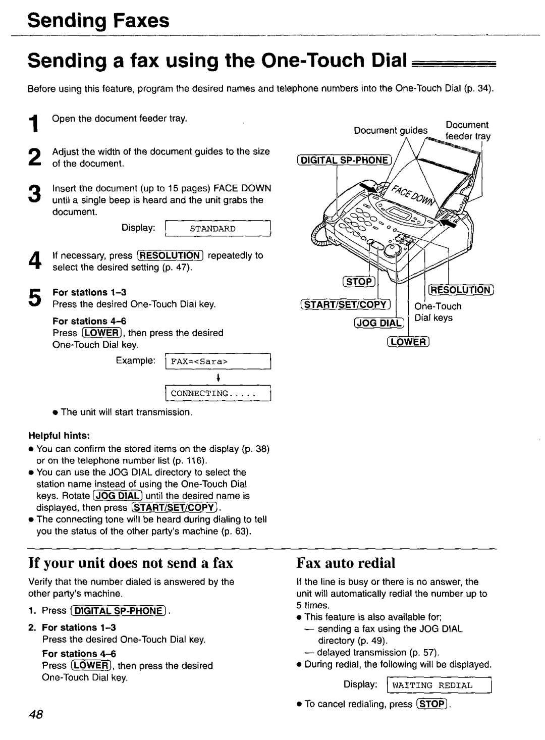 Panasonic KX-FP121 manual 