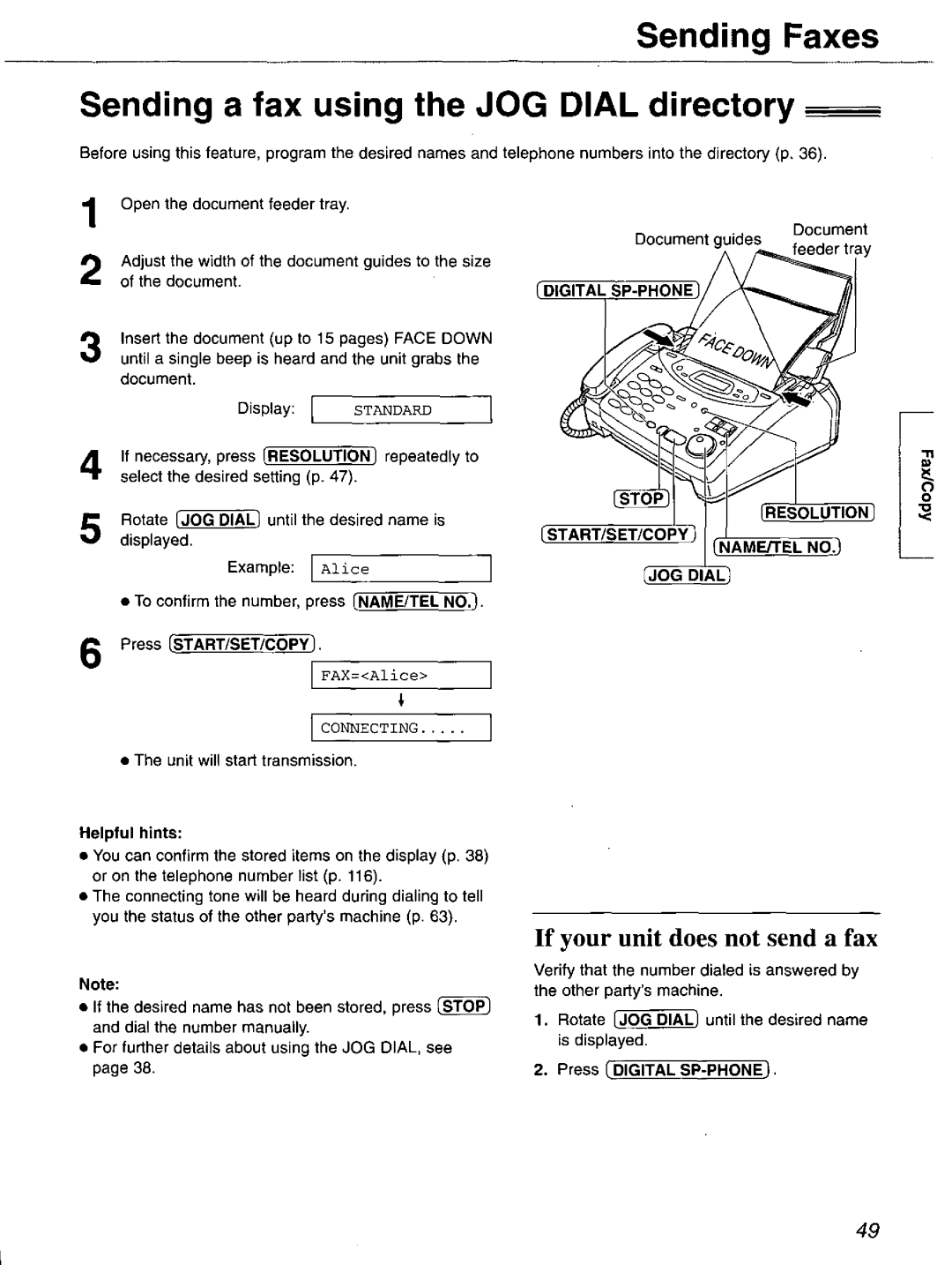 Panasonic KX-FP121 manual 