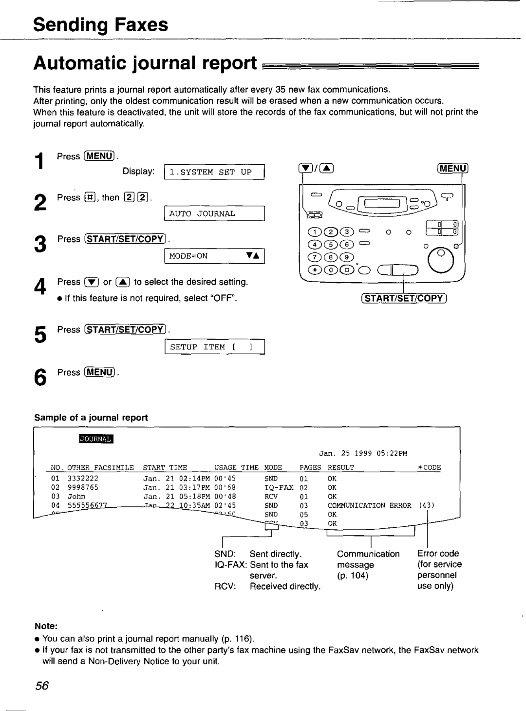 Panasonic KX-FP121 manual 