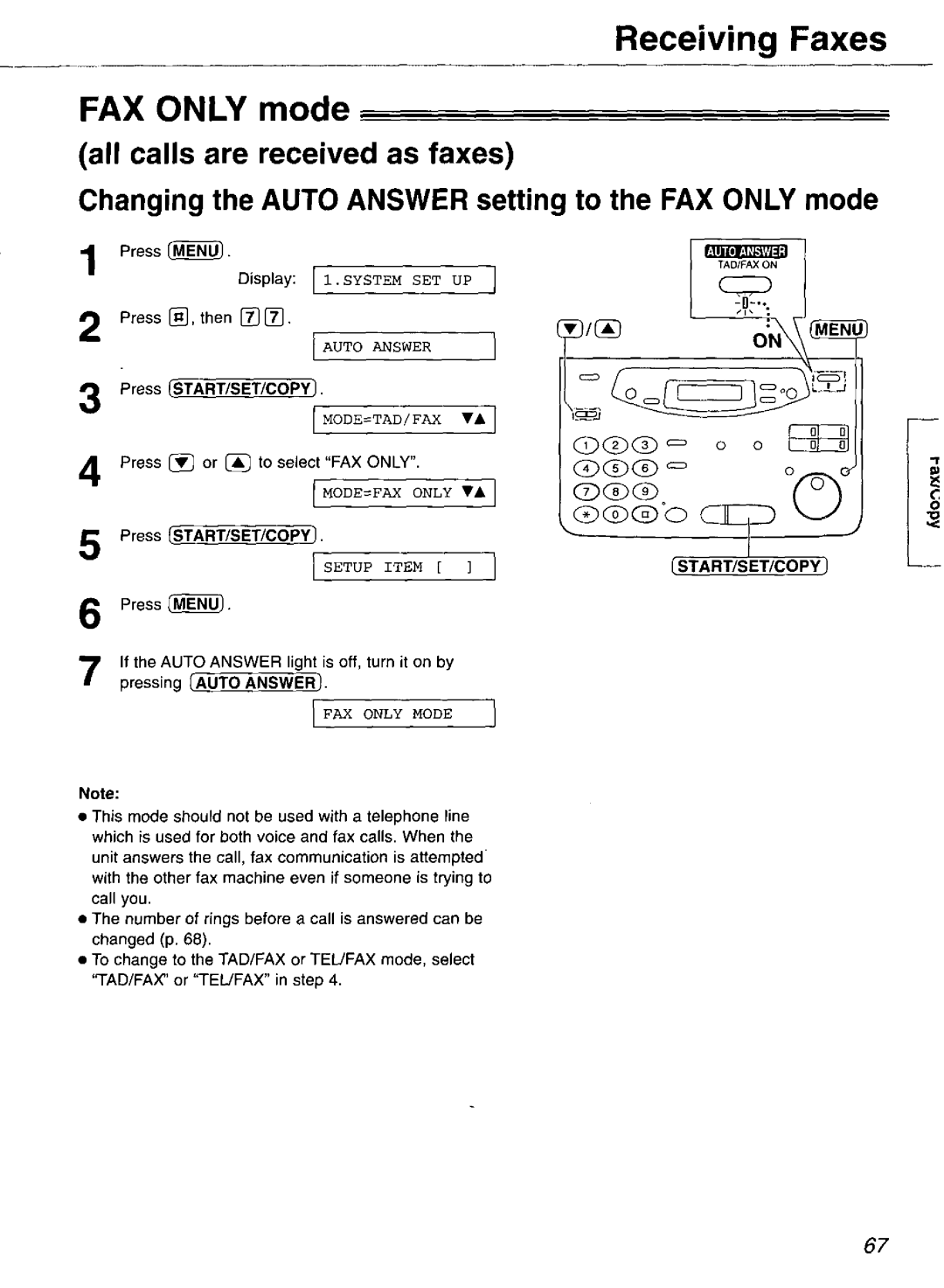 Panasonic KX-FP121 manual 