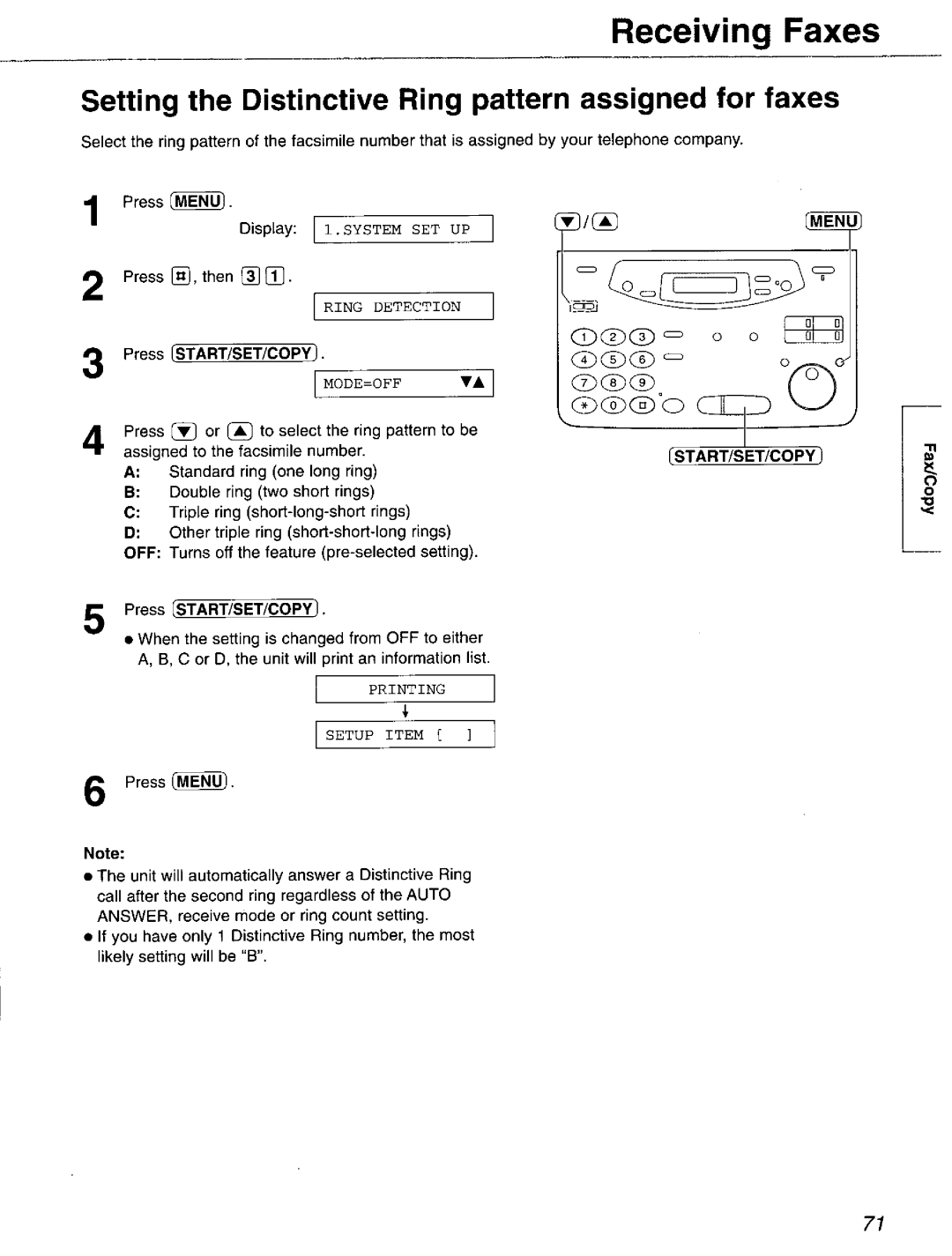 Panasonic KX-FP121 manual 