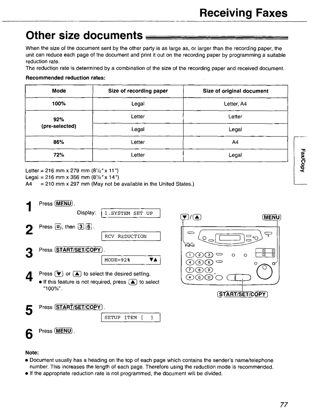 Panasonic KX-FP121 manual 