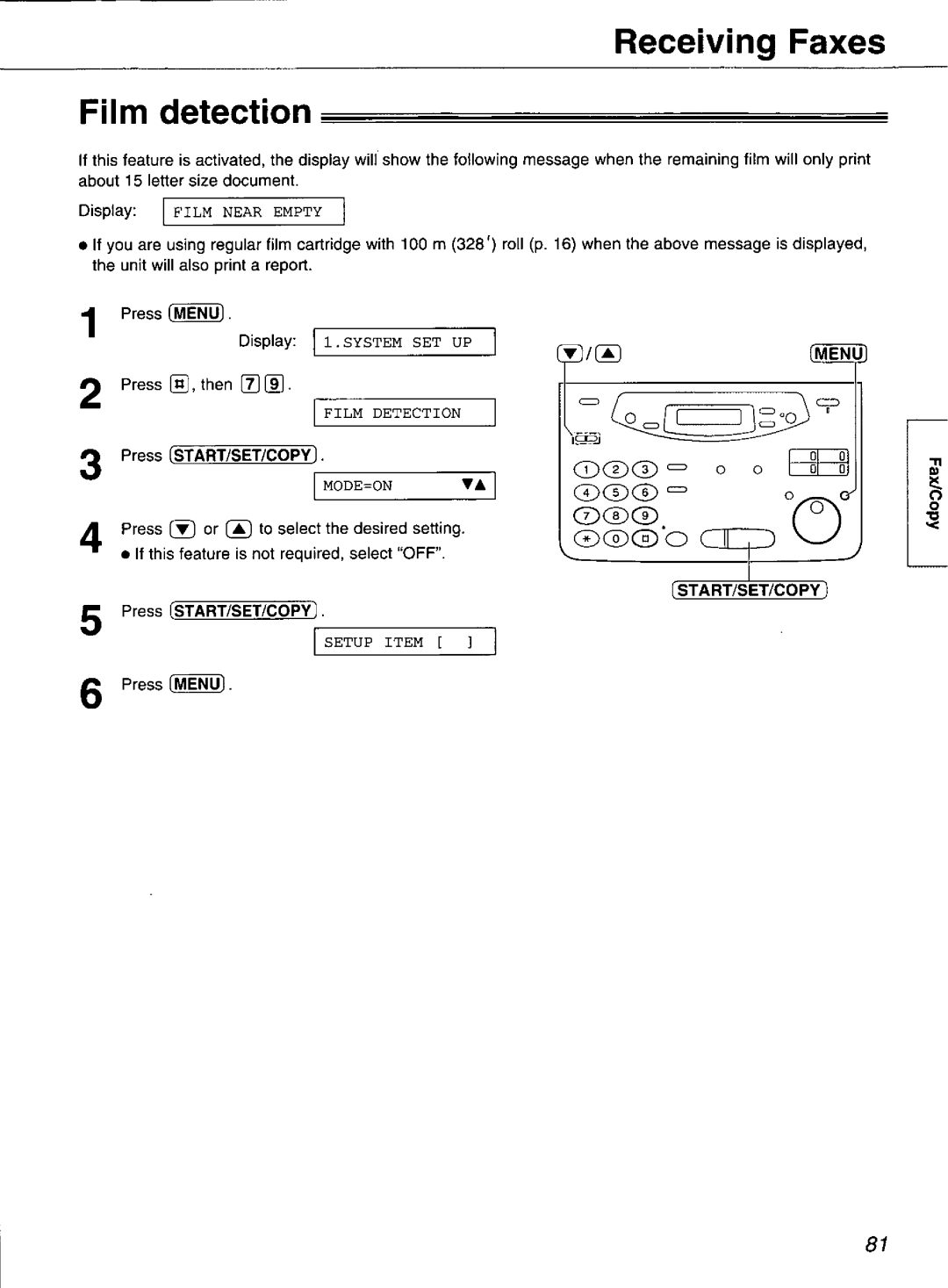 Panasonic KX-FP121 manual 