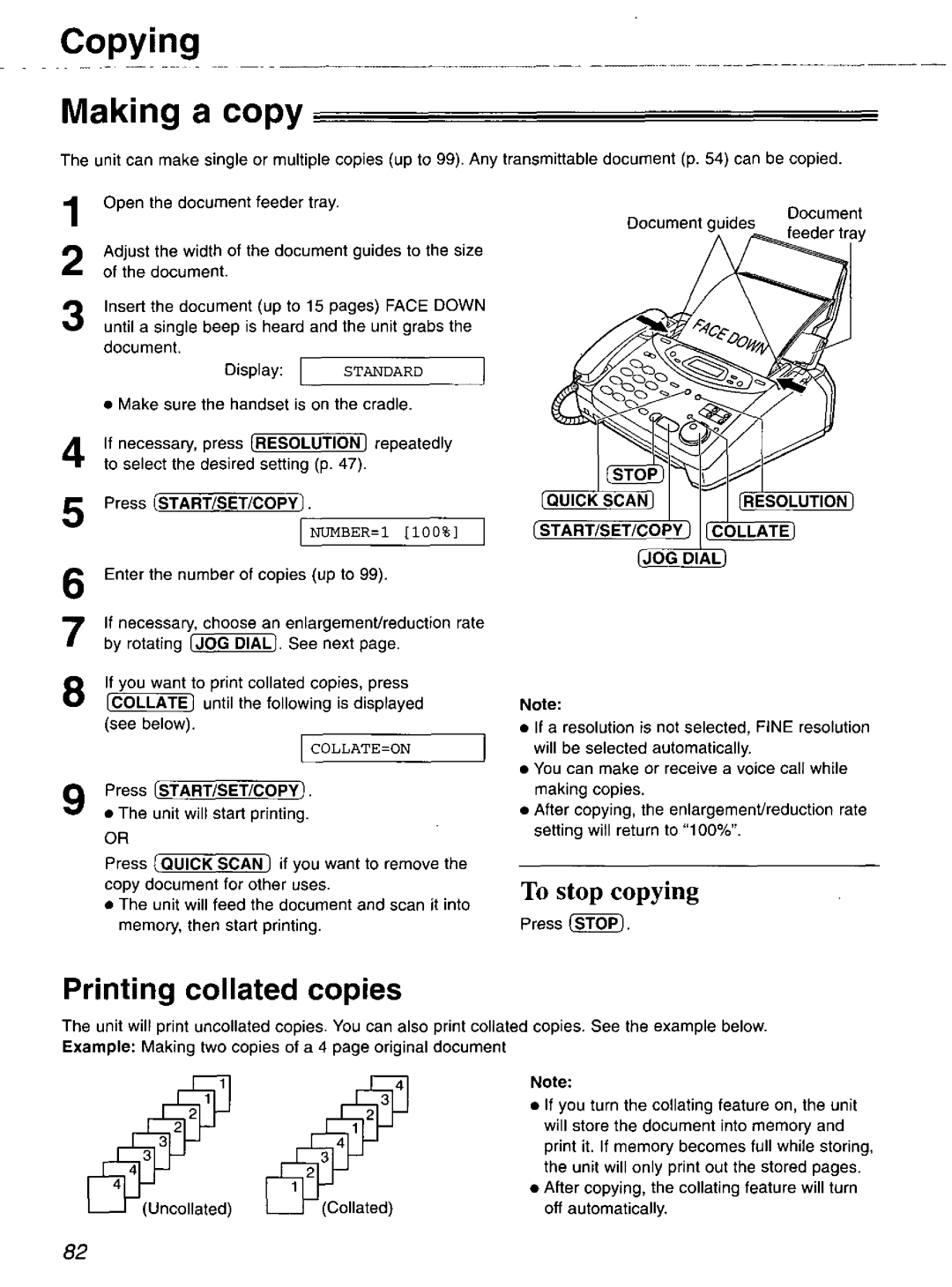 Panasonic KX-FP121 manual 