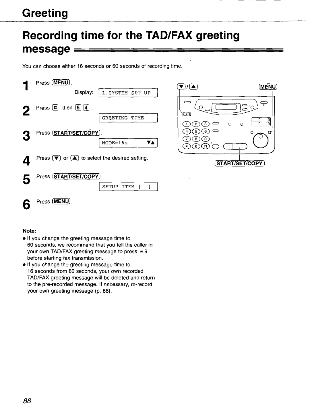 Panasonic KX-FP121 manual 