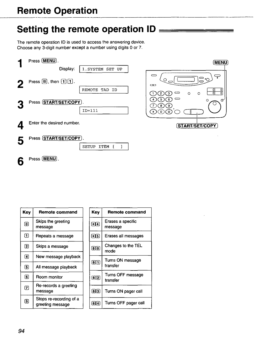 Panasonic KX-FP121 manual 