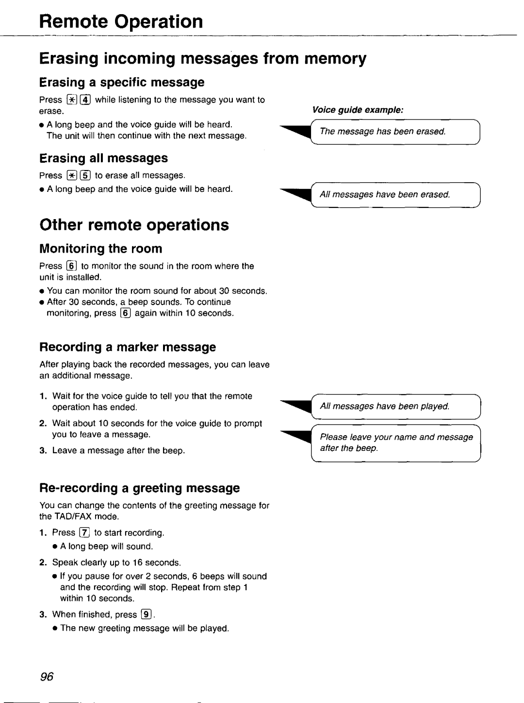 Panasonic KX-FP121 manual 