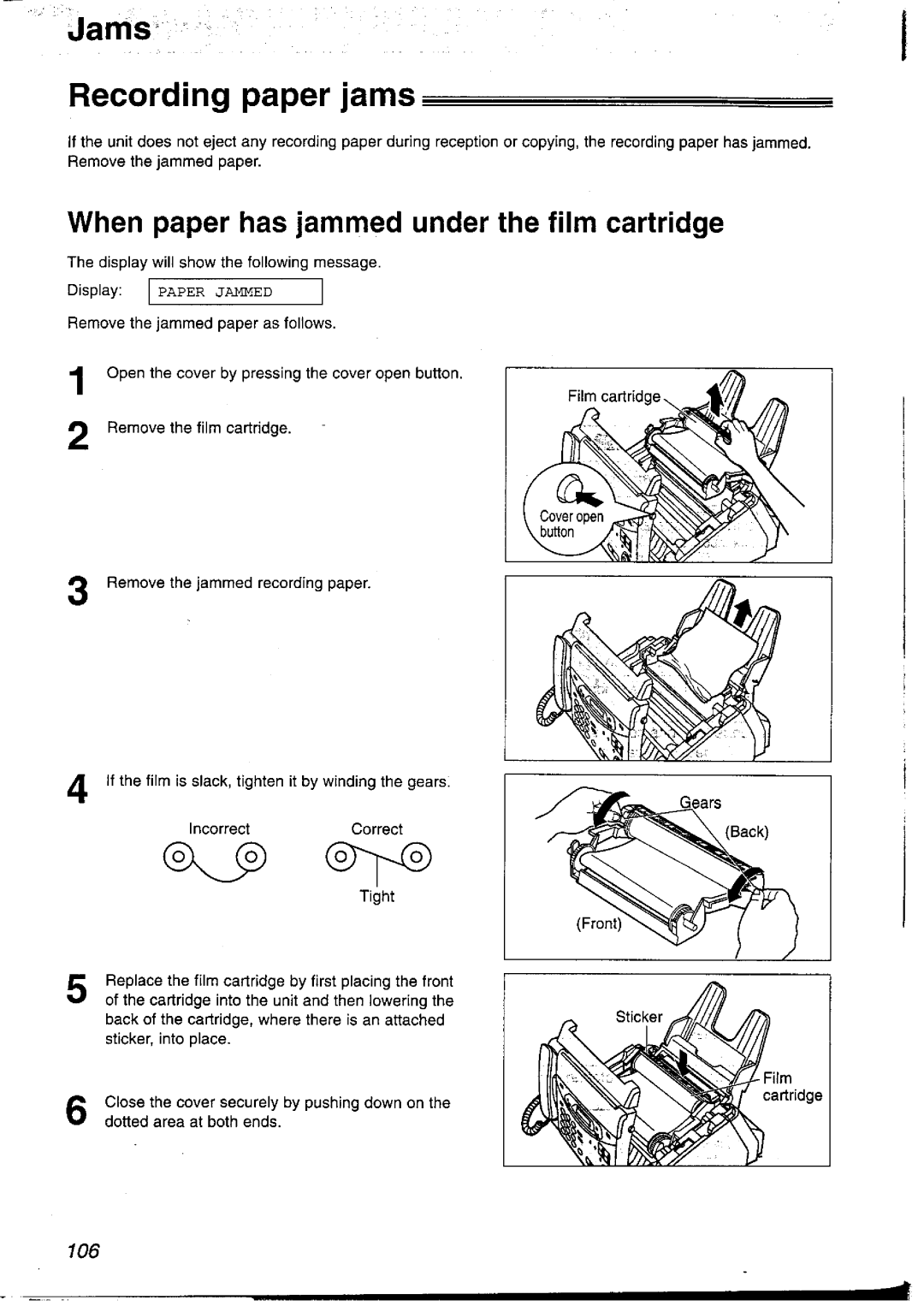 Panasonic KX-FP121NZ manual 