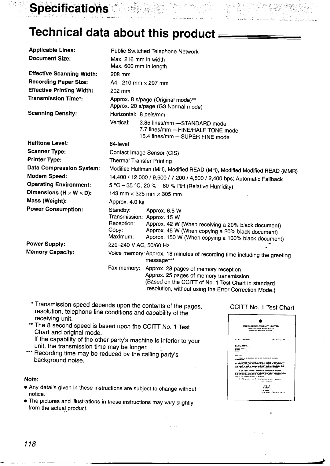 Panasonic KX-FP121NZ manual 