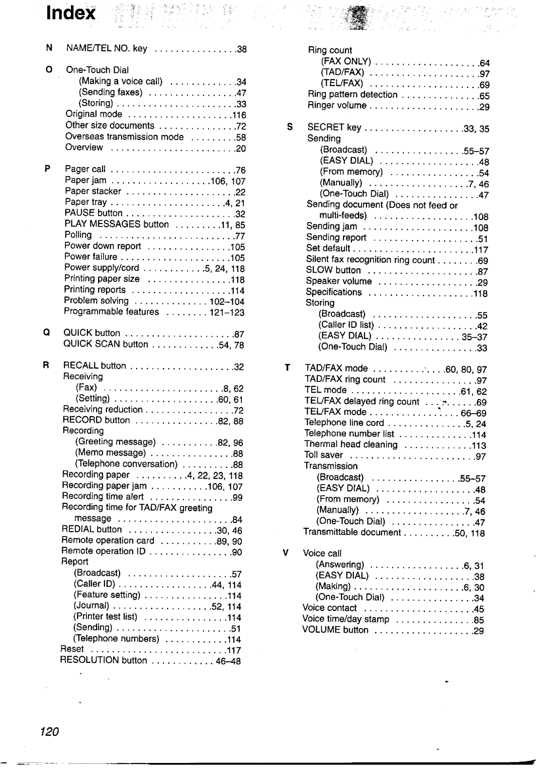 Panasonic KX-FP121NZ manual 