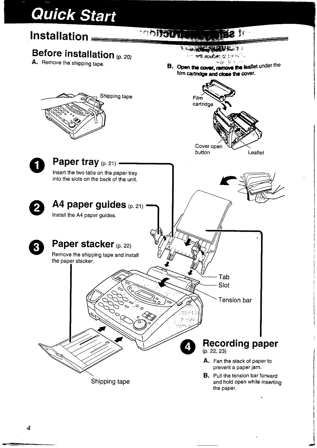 Panasonic KX-FP121NZ manual 