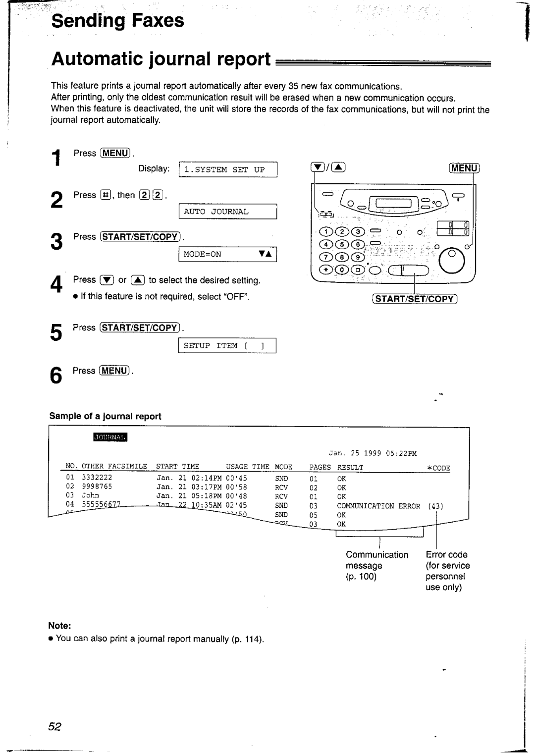 Panasonic KX-FP121NZ manual 