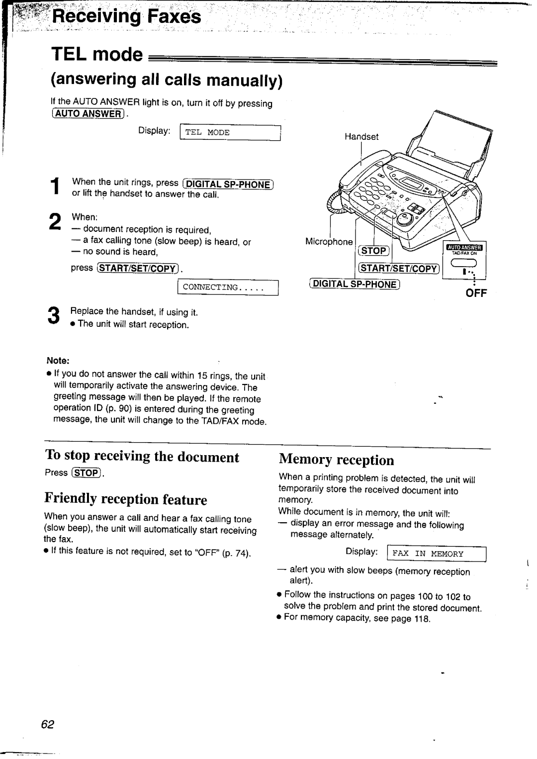 Panasonic KX-FP121NZ manual 