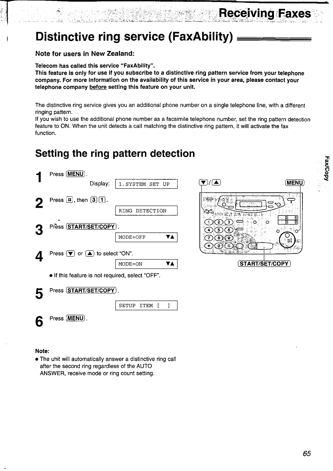 Panasonic KX-FP121NZ manual 