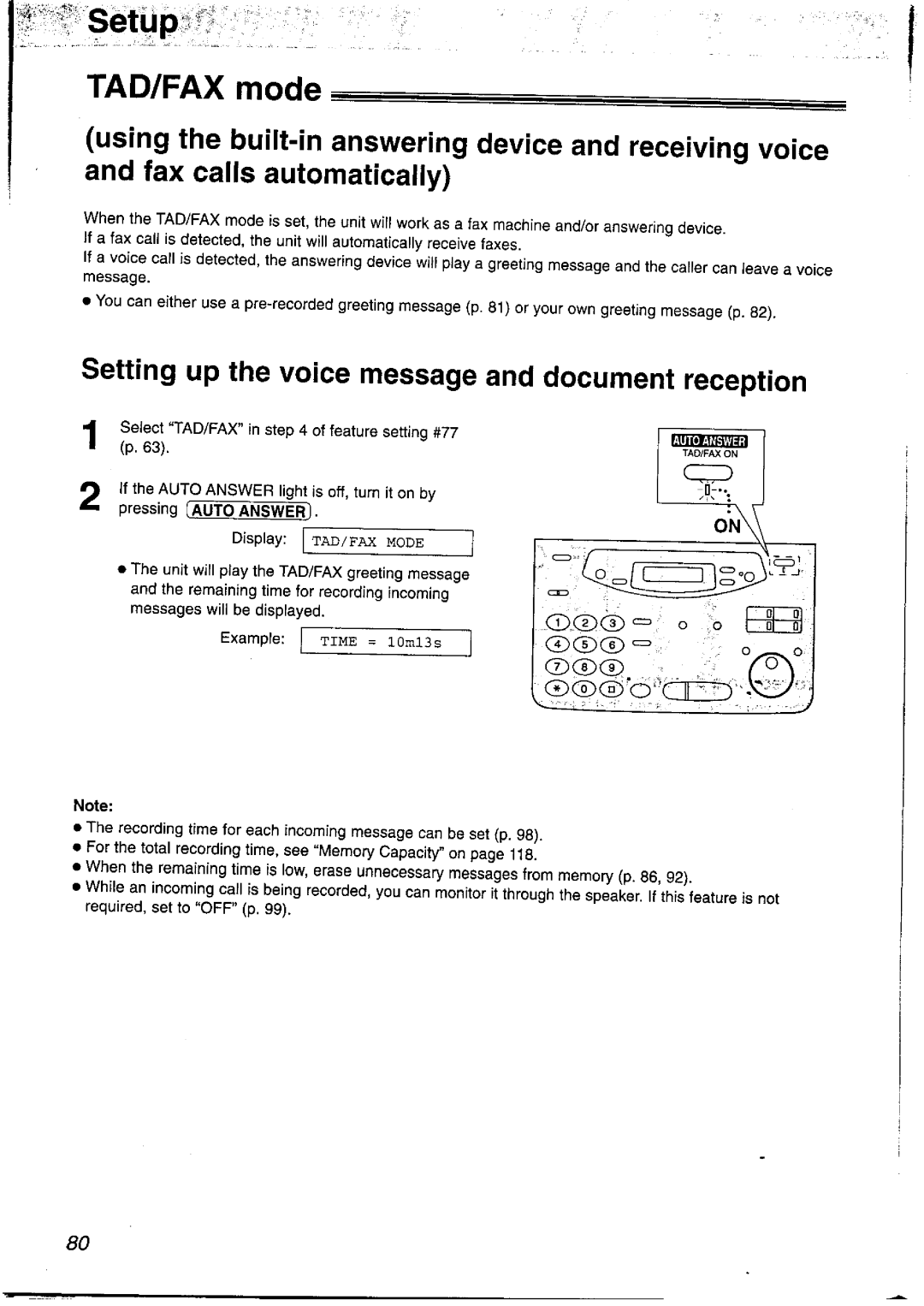 Panasonic KX-FP121NZ manual 