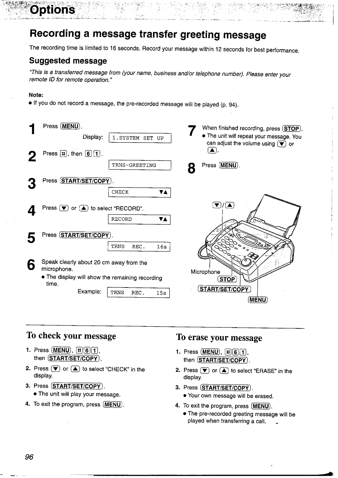 Panasonic KX-FP121NZ manual 