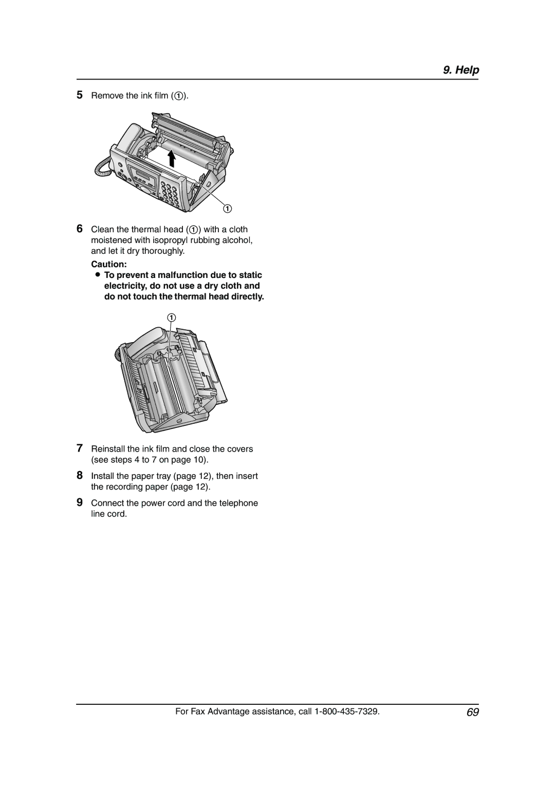 Panasonic KX-FP145 operating instructions Help 