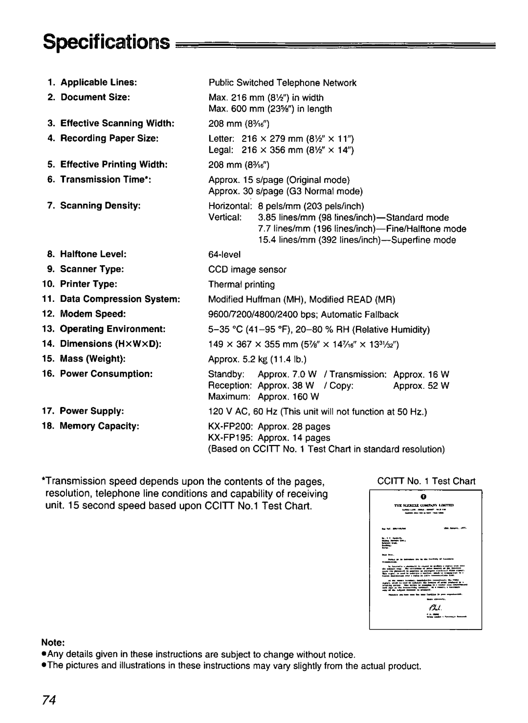 Panasonic KX-FP200, KX-FP195 manual 