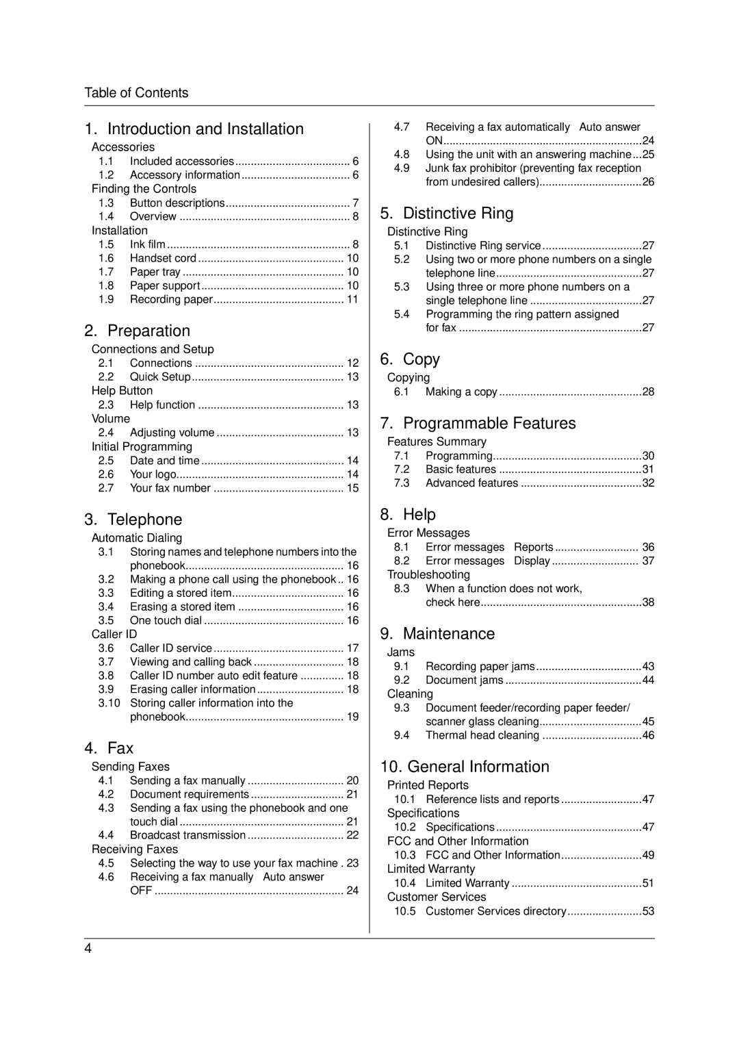 Panasonic KX-FP205 operating instructions Copy 