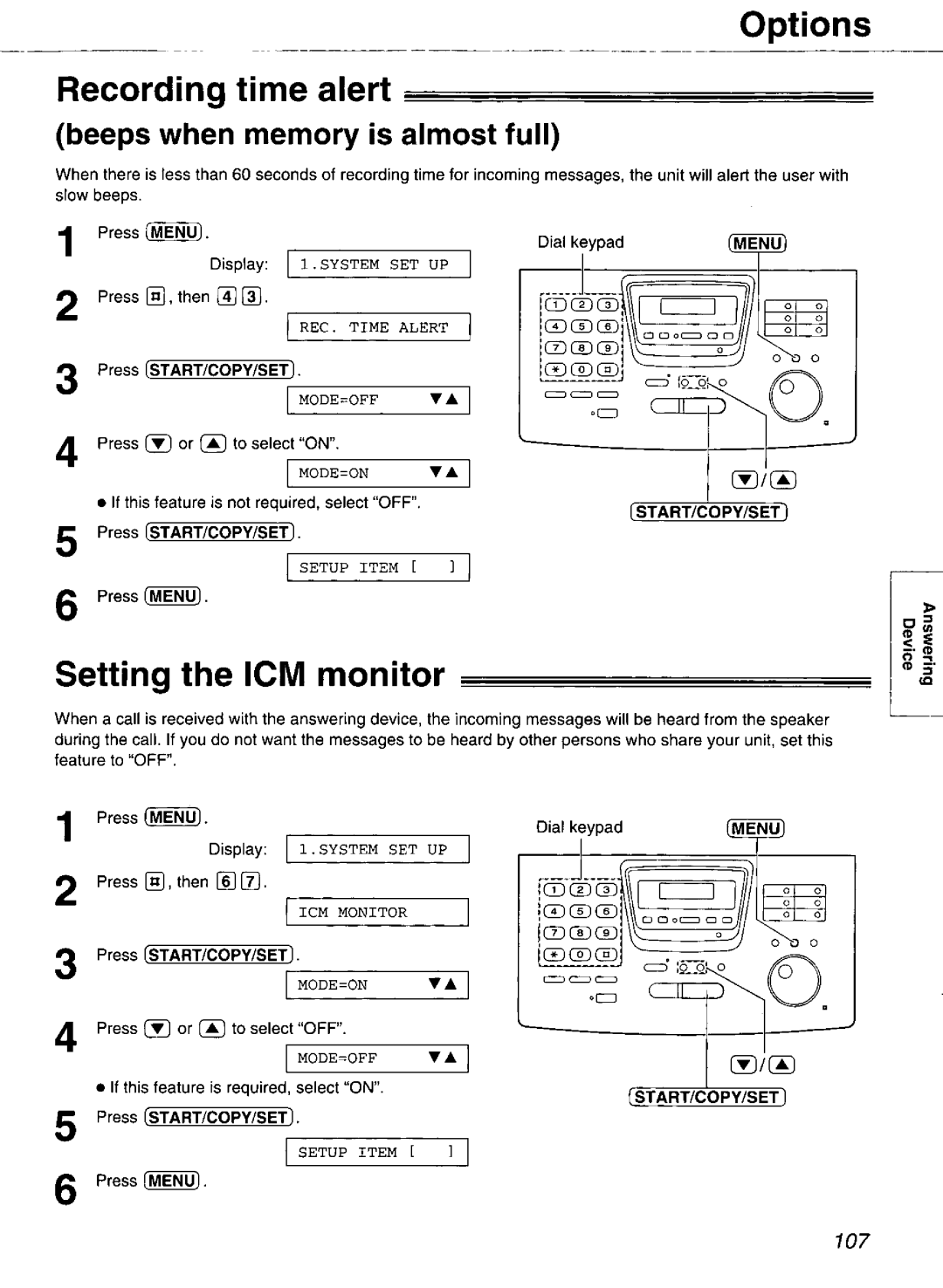 Panasonic KX-FP265, KX-FP270 manual 