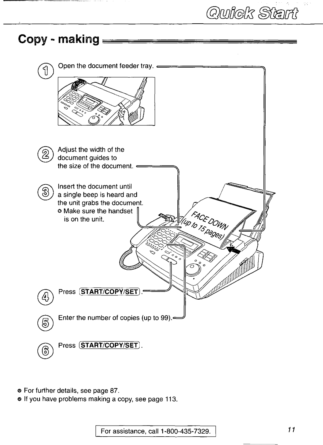 Panasonic KX-FP265, KX-FP270 manual 