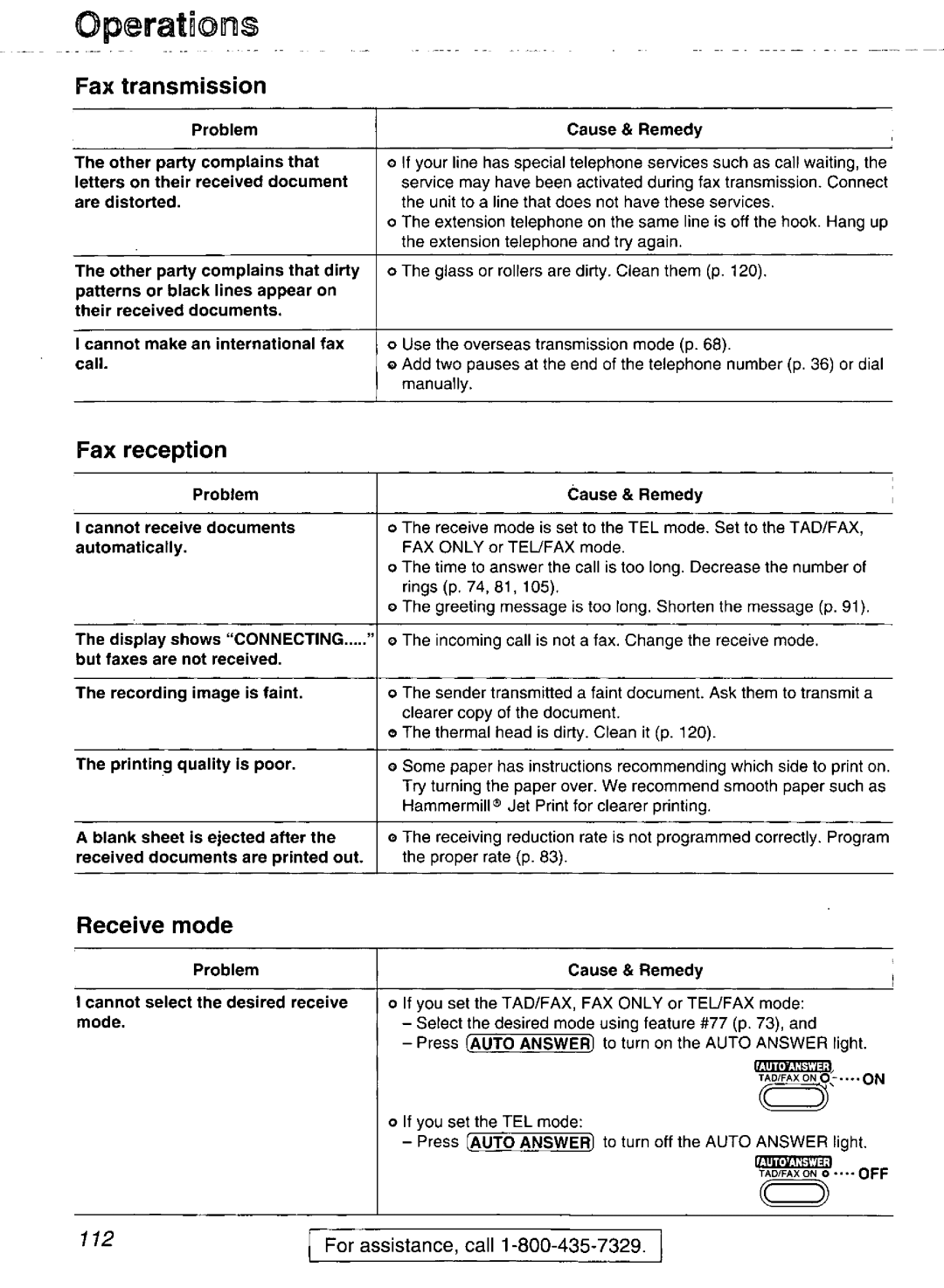 Panasonic KX-FP270, KX-FP265 manual 