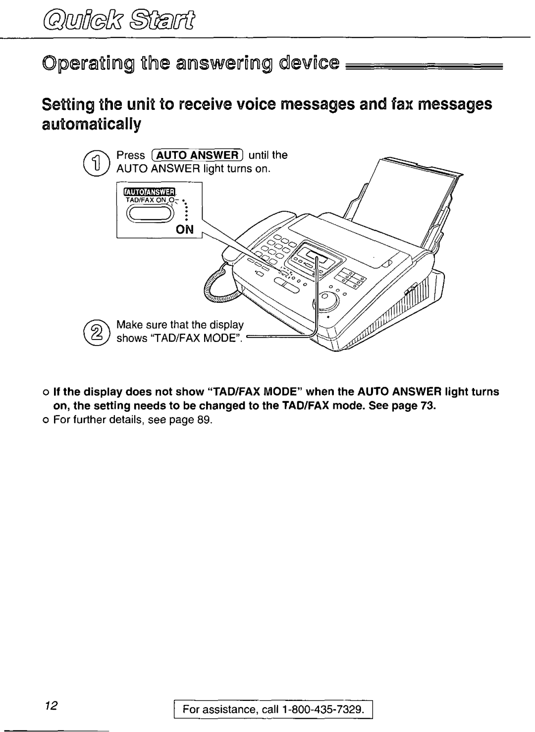 Panasonic KX-FP270, KX-FP265 manual 