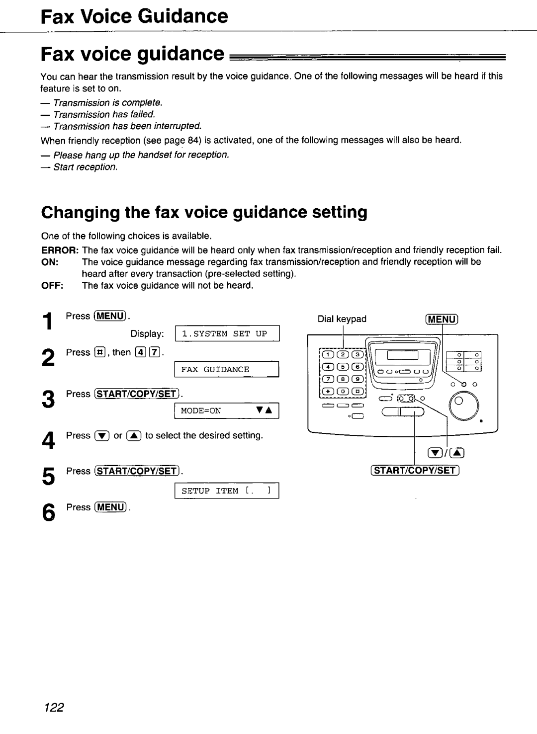 Panasonic KX-FP270, KX-FP265 manual 