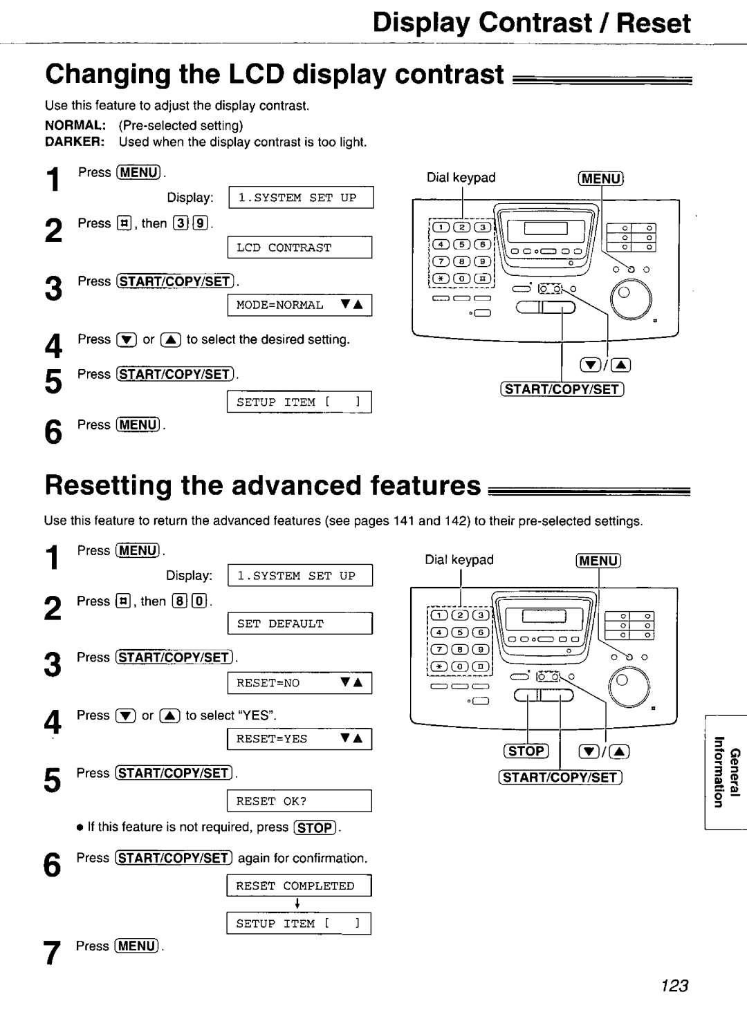 Panasonic KX-FP265, KX-FP270 manual 