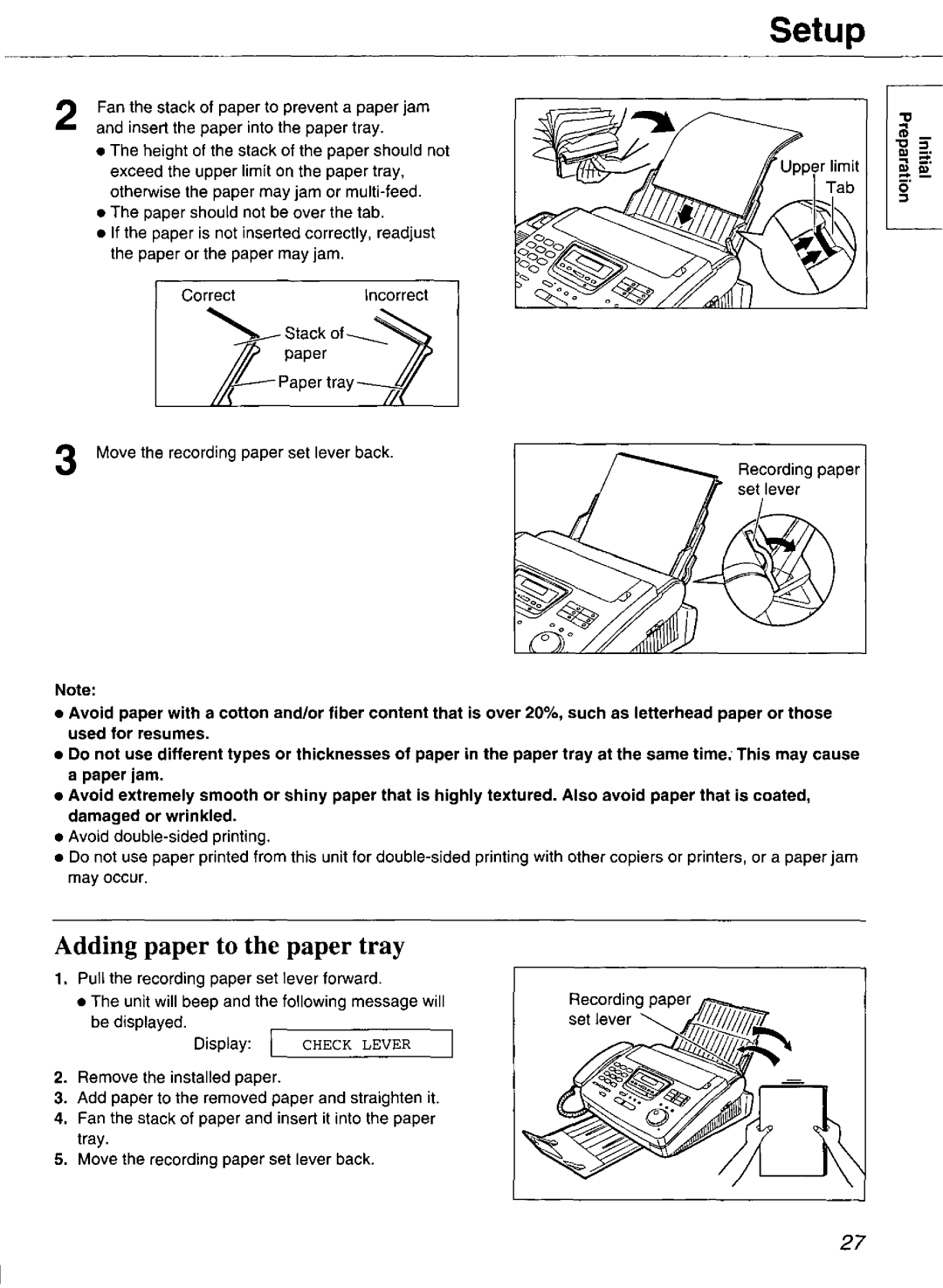 Panasonic KX-FP265, KX-FP270 manual 