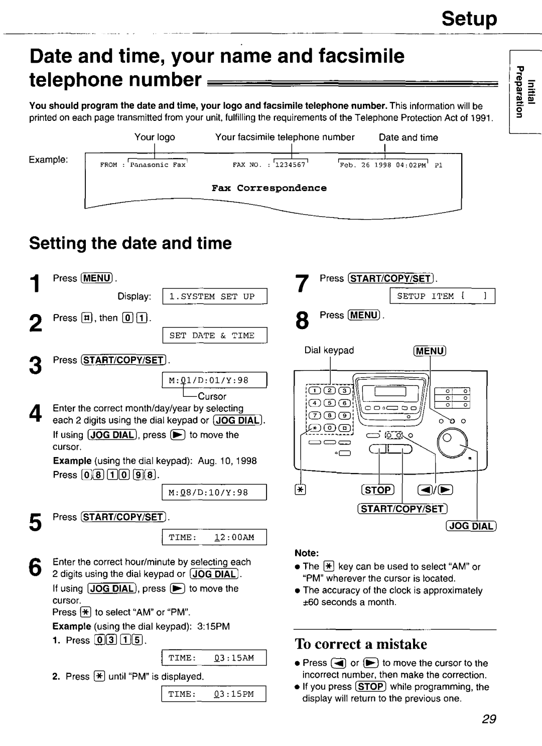 Panasonic KX-FP265, KX-FP270 manual 