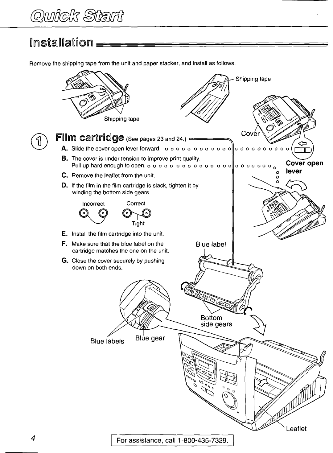 Panasonic KX-FP270, KX-FP265 manual 